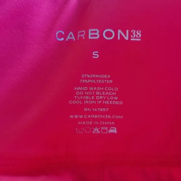 Carbon38 Tanjung Sayang Leggings Macrame Inset Hibiscus Pink Women Small - Picture 9 of 9